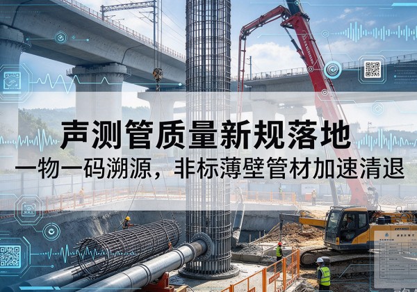 通川声测管质量新规落地，一物一码溯源，非标薄壁管材加速清退